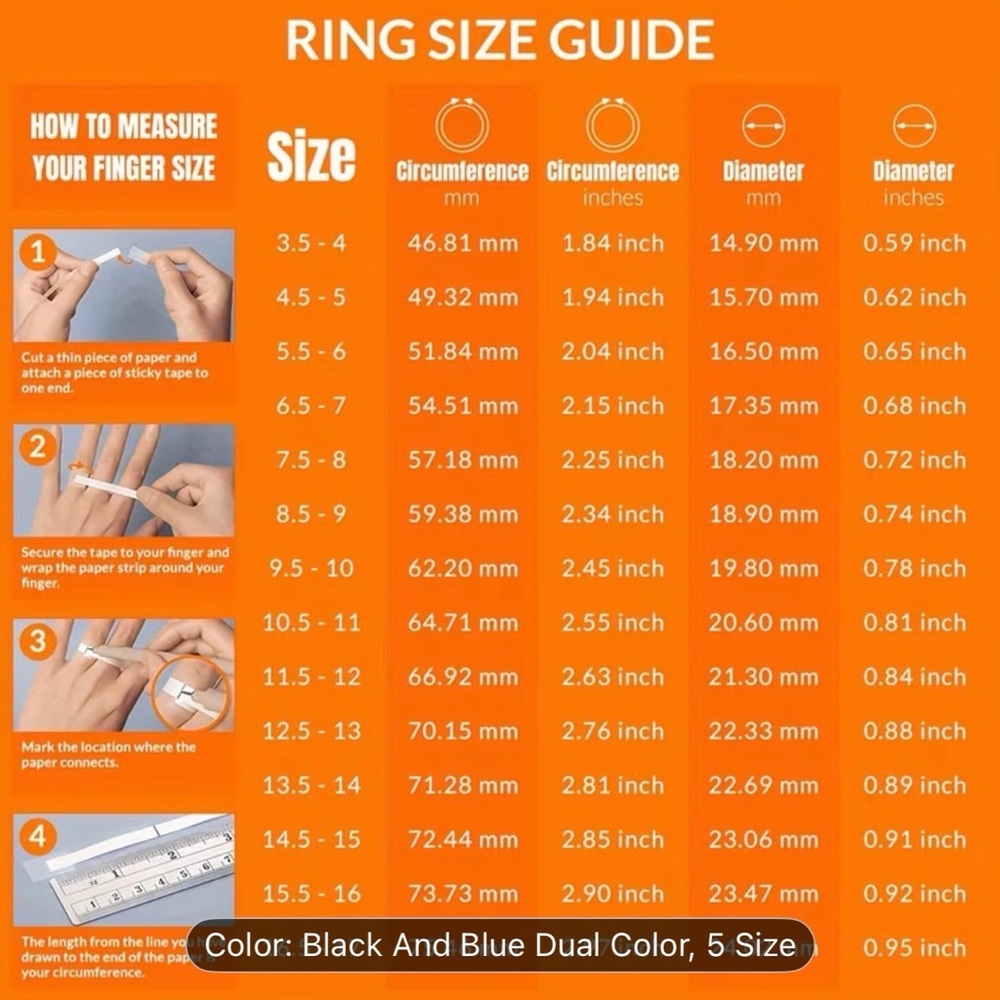 Tungsten Titanium Carbide 8 mm Blue Black Dragon with Blue CZ Gem Ring Band - Picture 8 of 13